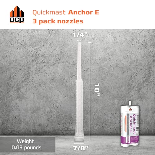 Image of DCP Replacement Nozzles 3-Pack for Quickmast Anchor E, Clear Plastic