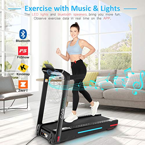 klappbar 550W 2-in-1 elektrisches Laufband Laufband für zuhause mit Fernbedienung – Bild 3