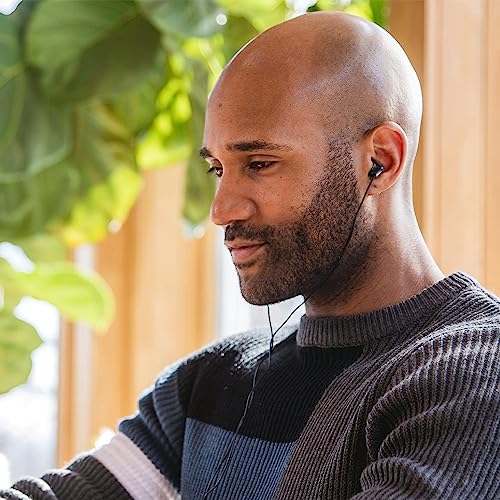 Image of Panasonic Ergofit in-Ear Earbud Headphones Matte Black (RP-HJE120-KA)