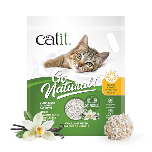 Arena Aglomerante Ultraligera de Bambú para Gatos Catit Go Natural, 1,4 kg