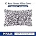 MIULEE 3D Decorative Romantic Valentines Stereo Chiffon Rose Flower Throw Pillow Cover Solid Pillowcase for Girl Women Wedding Sofa Bedroom Car Decor 12x20 Inch 30x50cm Grey