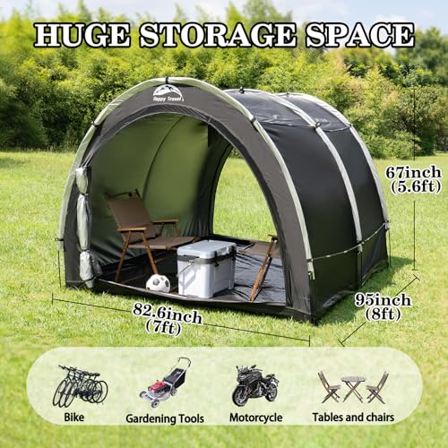 Happy Travel STORAGE SHED-1 Bike Storage Tent Shed,Large Outdoor Waterproof Bicycle Covers Shelter thumb #1