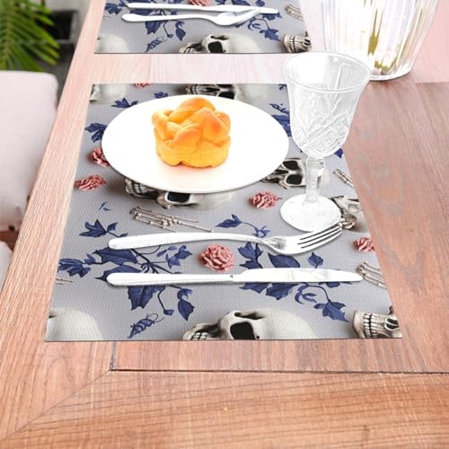 Sets de table antidérapants protège-table PVC blanc lavable par 4 - 5
