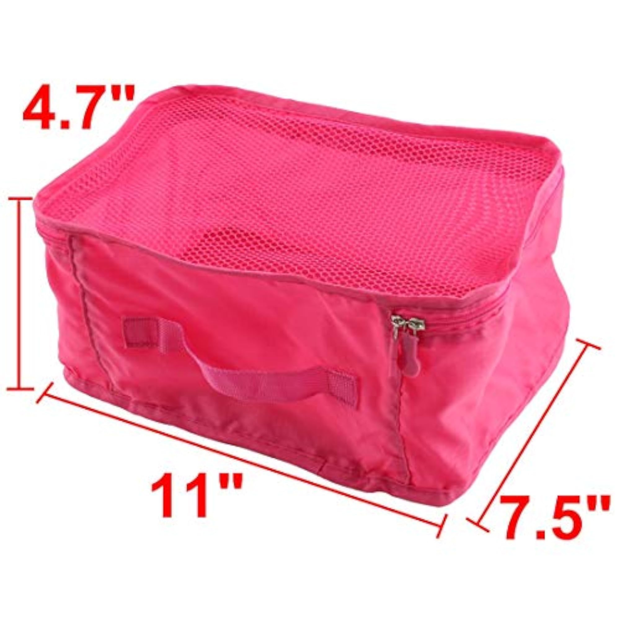 Blush Pink Travel Admission Foldable Zipper Pouch