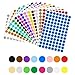Produktbild 1536 Stück 15mm Runde Punktaufkleber Klebepunkte Etiketten Markierungspunkte, 16 Farben Farbkodierung Etiketten Markierungspunkte für Büro, Schule, Kalender, Karten-Aufkleber