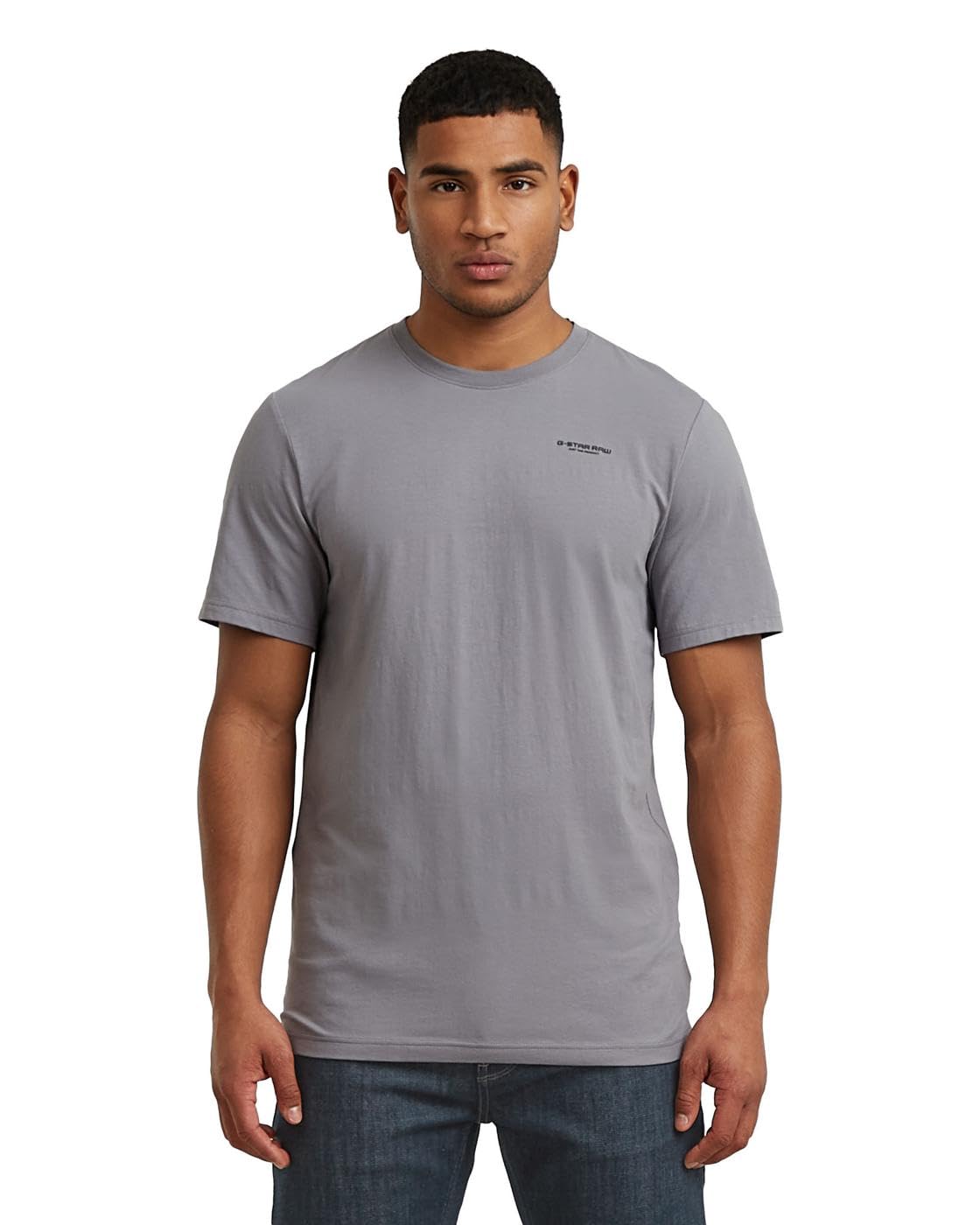 G-Star Men's Slim Base T-Shirt, Size: M, Color Gray