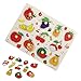 Puzzle in Legno,Frutta Educativa Puzzle,Peg Puzzle Giochi Bambini,Giocattolo Educativo Per Ragazza Ragazzo Apprendimento Montessori Regalo