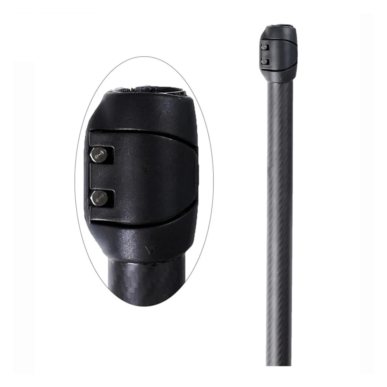 Generico Pagaia Trasparente con Doppia Pala, Accessorio Kayak Gonfiabile Stand Up Surf, Canoa Asta in Fibra di Vetro