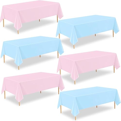 Miniatura 67 de Paquete de 4 manteles de plástico verde salvia, 54 x 108 pulgadas, desechables, impermeables, rectangulares para mesa, para boda de novia, fiesta de