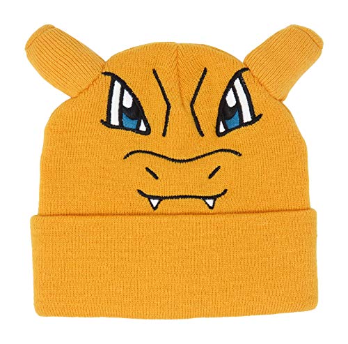 Bioworld Pokemon Charizard Embroidered Beanie Cap Hat One Size Licensed New Orange