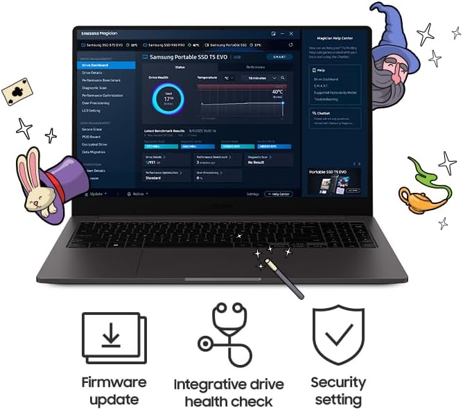 Samsung T5 Evo MU-PH8T0S/EU Przenośny Dysk Ssd, Czarny, 8 TB