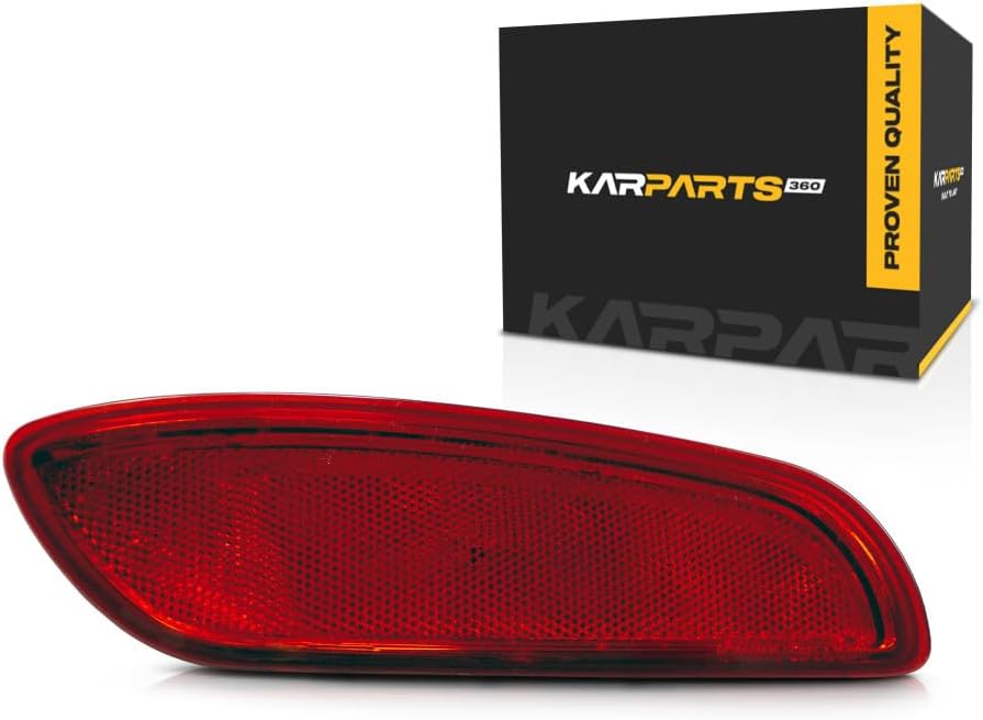 CarLights360 For Hyundai Santa Fe Rear Bumper Reflector 2010 2011 2012 Driver Side DOT Certified For HY1184107 | 92408-2B510