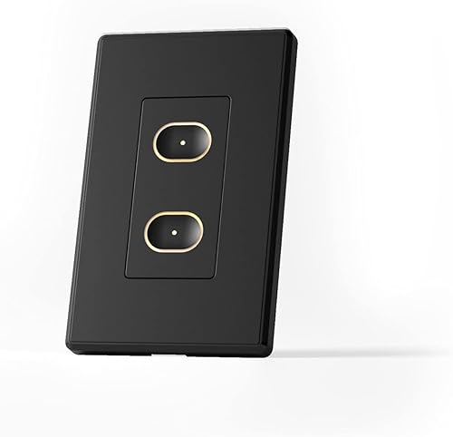 Miniatura 10 de LIFX Interruptor inteligente, interruptor táctil inteligente Wi-Fi de 2 botones en la pared (negro)