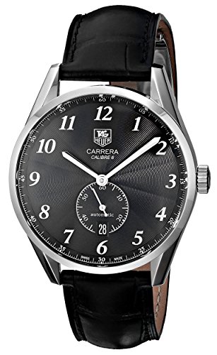 TAG Heuer Men's WAS2110.FC6180 Carrera Watch With Black Leather Band