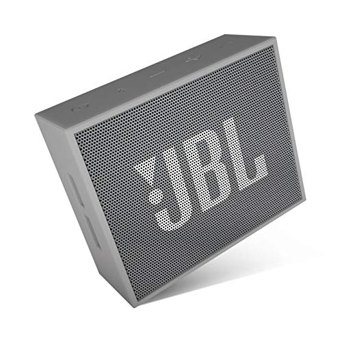 JBL Go Ultra Wireless Bluetooth Lautsprecher (3,5 mm AUX-Eingang, geeignet für Apple iOS und Android Smartphones, Tablets und MP3 geräten) grau