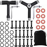 45 Pieces Multifunctional Skateboard Tools T Skate Tool and Y Skateboard Tool with Skateboard...