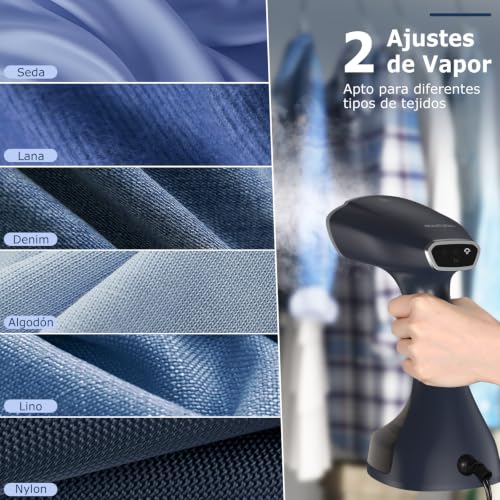 Miniatura 3 de Beautural Plancha Vertical Vapor, Plancha Ropa Plegable, 1800w, 2 Ajustes De Vapor, Protección De Bajo Nivel De Agua, Apagado Automático, Gran Depósito De 260 Ml, Para Viajes Y Uso Doméstico