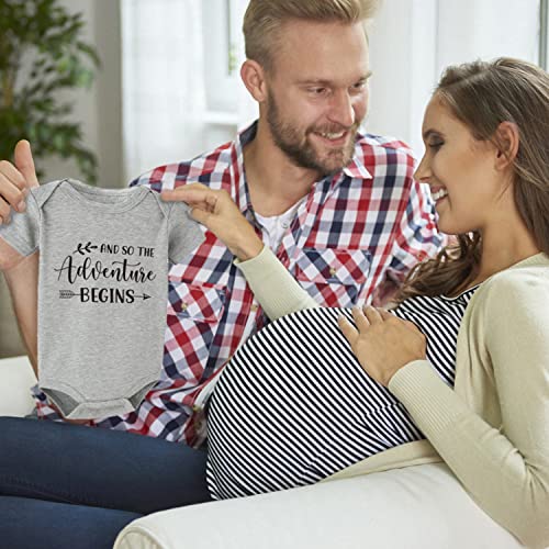 Image of New Parents Gift Set Est 2027 Pregnancy Announcement Gifts for Couples-First Time New Mom Basket for Baby Shower Gender Reveal-Mom & Dad Mugs, Decision Coin, Baby Ultrasound Frame, Onesie, Bib, Socks