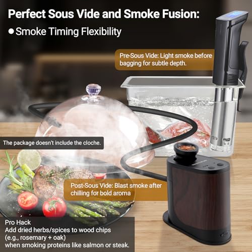 Image of INKBIRDPLUS Portable Cocktail Smoker Kit with 4 Wood Chips for Kitchen