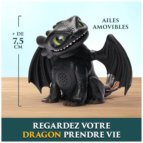 SPIN MASTER MINI DRAGON INTERACTIF KROKMOU Dragons Movie - vue 5
