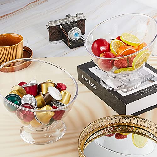 Zubebe 2 Pcs Clear Coffee Pod Holder Plastic Coffee Capsule Container Creamer Holder Coffee Storage Large Coffee Pod Organizer Salad Bowl Candy Dish Fruit Jar For Counter Office Coffee Bar Kitchen thumb #3
