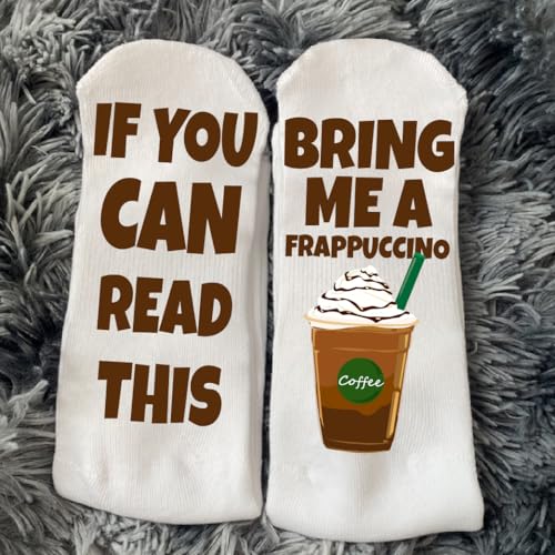 Funky Fun Socks Coffee Lover Socks – Funny Frappuccino Latte Gift for Men & Women | Novelty Espresso Crew Socks – Cozy Dress Sock for Caffeine Fans2