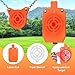 LXVOOEE AR500 Steel Targets for Shooting, 1/2'' Thick Silhouette Gong Combo Metal Targets for Shooting Laser Cut Steel Target, Neon Orange