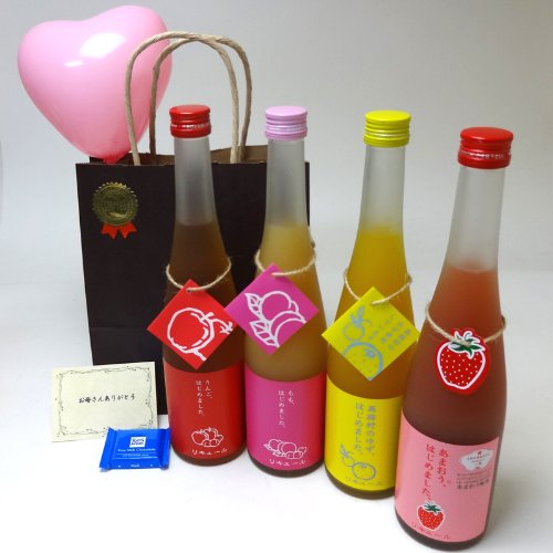 a DZbg ʕ~4{Zbg ܂~ 䂸~ ~ 񂲔~()v720ml×4{ bZ[WJ[h n[gD ~j`Rt