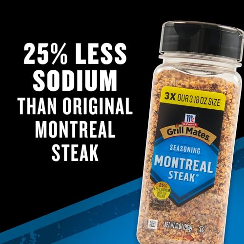 Image of McCormick Grill Mates Montreal Steak Seasoning, 25% Less Sodium, 10 OZ (Pack of 2)