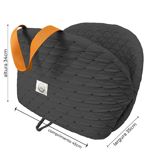 Bolsa para Pet Bag Flex Matelassê (Preto)