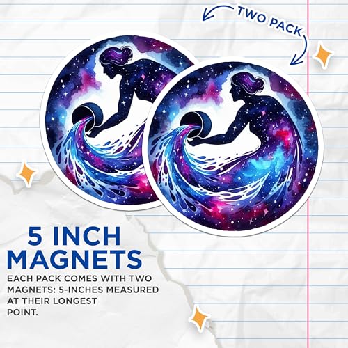 Imanes Decorativos Zodiacal Acuario Pack x2 5 in miniatura 3