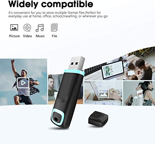 Chiavetta USB 256 GB, Vansuny Penna USB 3.0 256GB con Indicatore LED, Pen Drive 256 Giga con Cappuccio Protettivo, Memoria USB 3.0 per PC/Laptop/Notebook