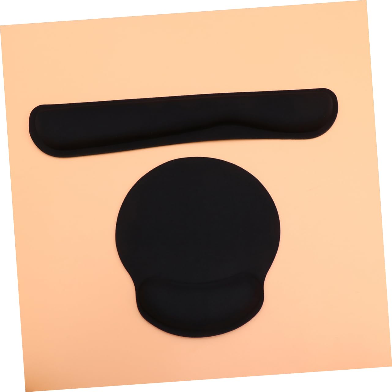 2sätze Memory Handauflage Set Teiliges Ergonomisches Mauspad Tastatur Handballenauflage Für Verbesserten Komfort Und Unterstützung Für Büro Gaming Schwarz