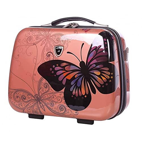 Vanity Case Rigide Rose Gold avec poignée et bandoulière - Madisson.