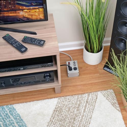 Image of Tripp Lite ISOBAR2-6 Isobar 2 Outlet Heavy Duty Power Strip Surge Protector, 1410 Joules, 6ft Cord, Flat Plug, Metal Power Strip, Industrial Garage Work Shop Bench, Under Desk and Wall Mountable