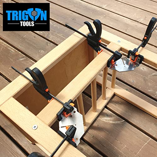 90 Degree Positioning Squares | Center Finder Tool, Stainless Steel Square, Right Angle Clamps Woodworking, Carpentry Squares, 90 Degree Corner Clamp Angle For Picture Frame Box Cabinets Drawers #TOP3
