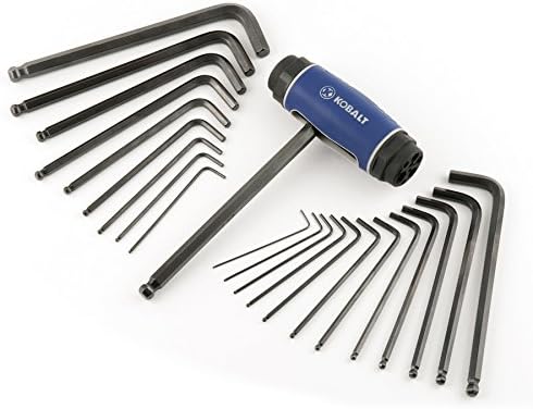 498877 23-Piece T-Grip Handle Hex Key Set, Inch/Metric