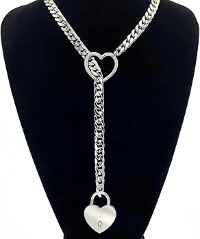 Amazon.co.jp: 女性用ハートOリングスリップチェーンネックレス
