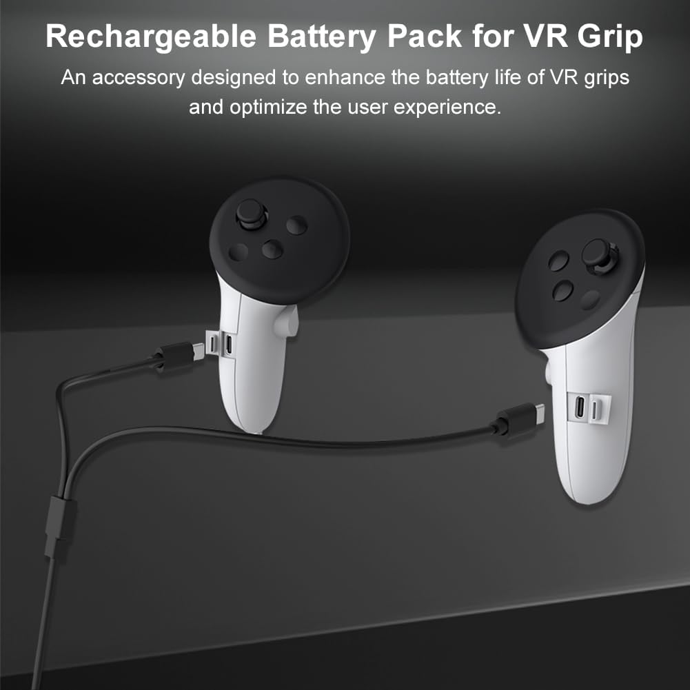 VR Controller Battery Pack Rechargeable Battery Cover for Meta Quest 3S/Quest 3 — view 5
