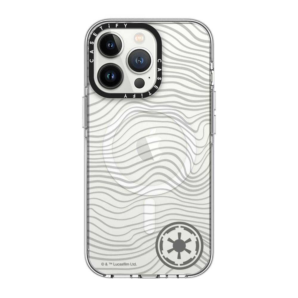 CASETiFY Funda para iPhone 13 Pro, transparente de impacto compatible con MagSafe | Mandalorian CoLab | No amarillea | 2 m 3 x protección contra caídas de grado militar | Beskar Ingot Case | Transparente