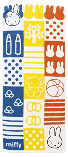 丸眞 フェイスタオル miffy ミッフィー 34×80cm ピースミッフィー 綿100% 5805008600