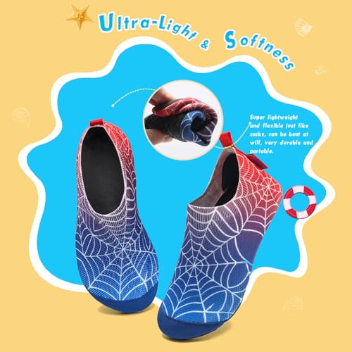 Image of WateLves Kids Water Shoes Toddler Girls Boys Barefoot Non-Slip Quick Dry Aqua Socks for Beach Swim Walking