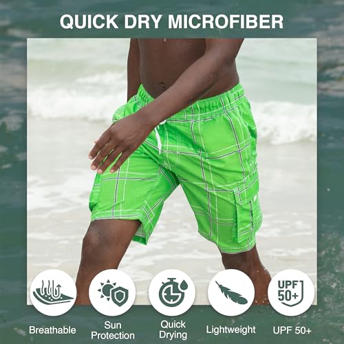 Image of Kanu Surf Men's Flex Plaid Swimtrunk