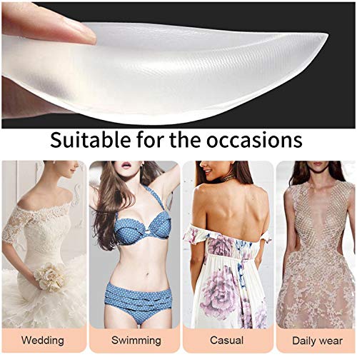 Waterproof Silicone Chicken Cutlets Bra Inserts - Soft Push Up Enhancer Pads for Summer Swimsuits & Bikini - Thumbnail 7