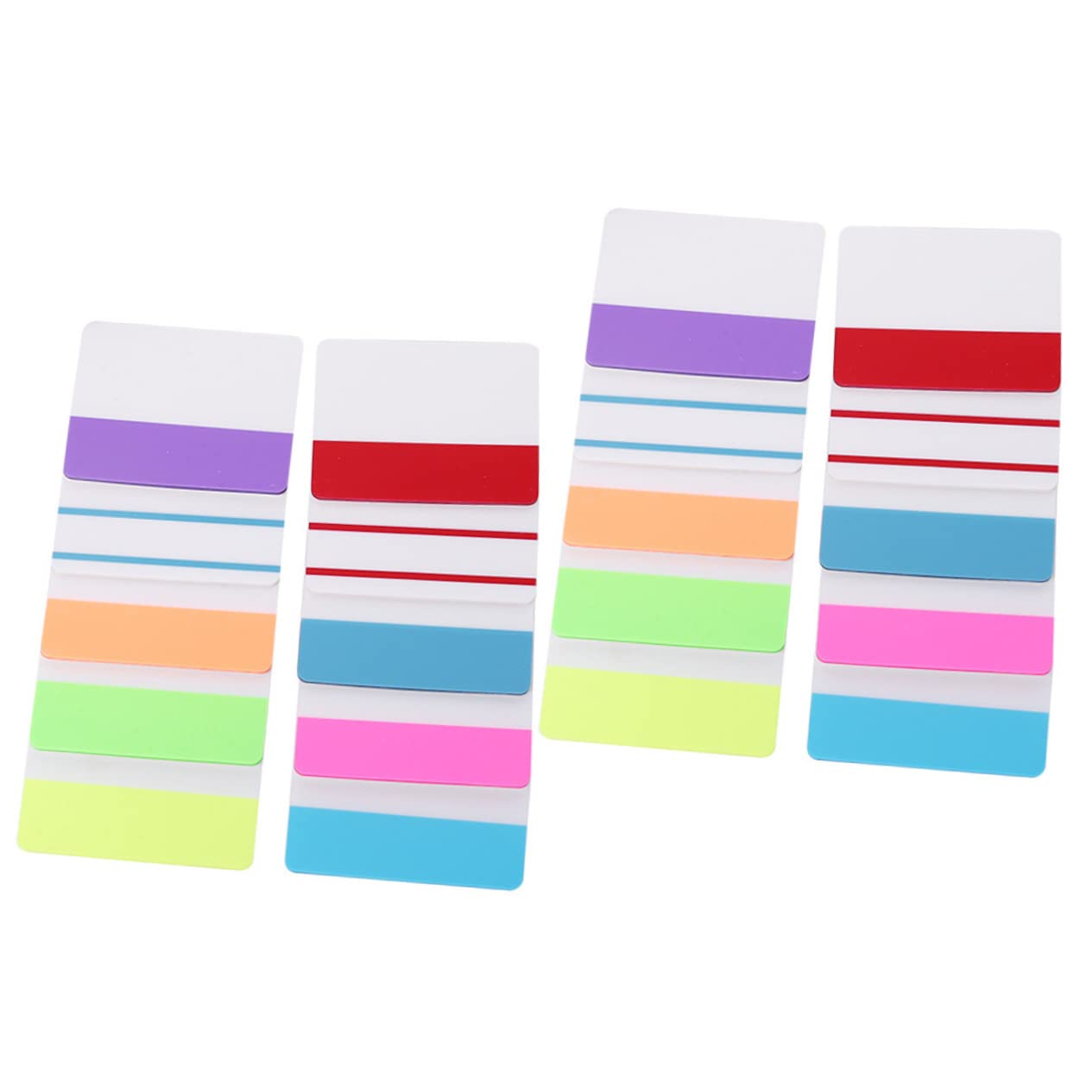 TEHAUX 5stücke Sticky Tabs Für Bücher Wiederverwendbare Index-tabs Bunten Farben Für Notizen Und Markierungen Große Für Schüler Und