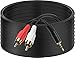 Pasow 3.5mm Stereo Male to 2RCA Male (Right and Left) RCA Audio Cable (75 Feet)