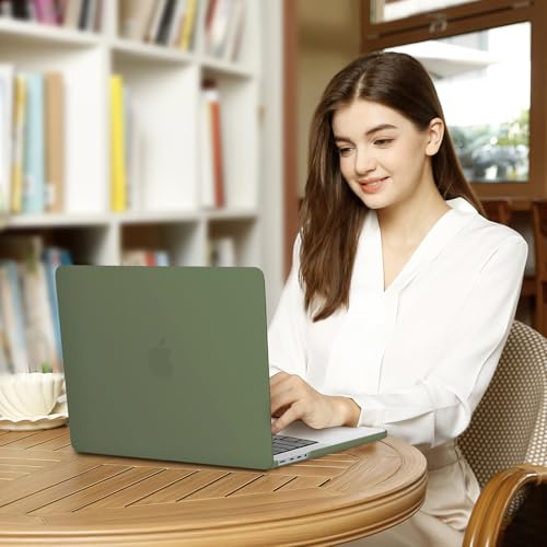 Image of MOSISO Compatible with MacBook Pro 14 inch Case 2025 2024 2023 2022 2021 M5 M4 M3 M2 M1 A3434 A3112 A3185 A3401 A2918 A2992 A2779 A2442, Hard Shell&Keyboard Cover&Screen Film&Pouch,Army Green