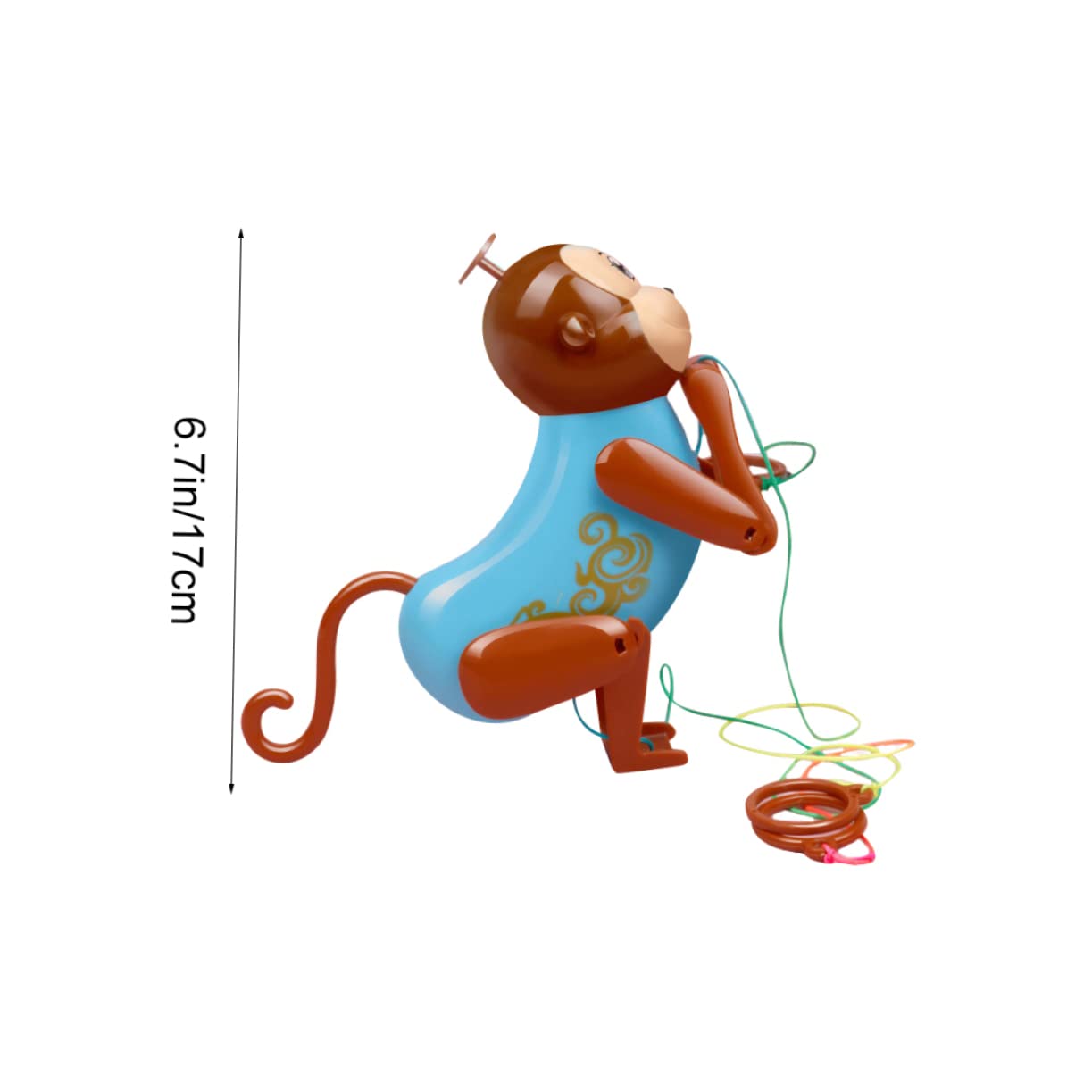 Toddmomy Funny Monkey Climbing Rope Cartoon Educational Pulling Rope Plaything for Safe Edges Present for Playtime