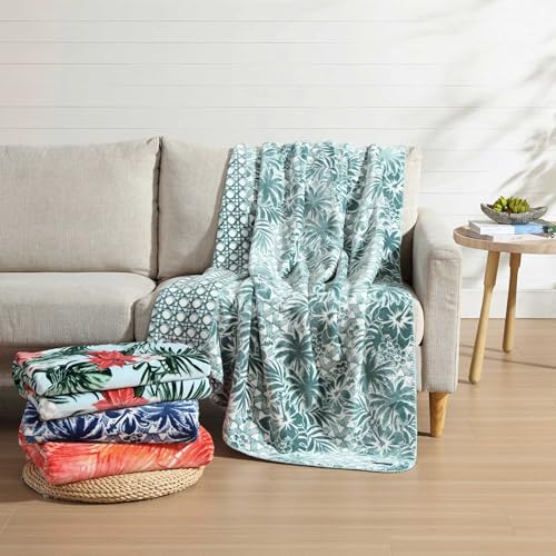 Tommy-Bahama-Throw-Blanket-Ultra-Soft-Coco-Flannel-Bedding-Island-Inspired-Home-Decor-Oeko-Tex-Certified-Festive-Palms-Red-50-x-70 Tommy Bahama Throw Blanket Ultra Soft Coco Flannel Bedding Island Inspired Home Decor Oeko Tex Certified Festive Palms Red 50 x 70