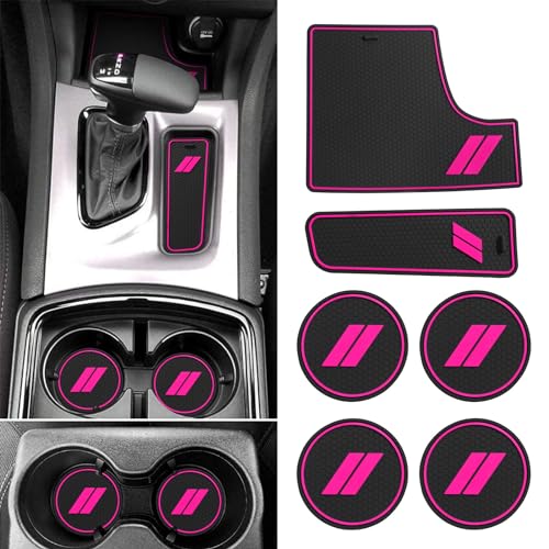 Insertos Antipolvo para Portavasos Dodge Charger 6 Pzs Rosa